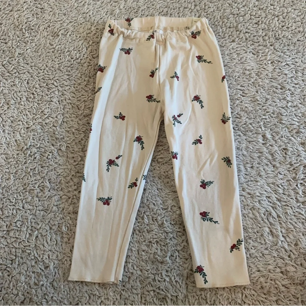 H&M Beige Kids lounge Set with Floral Design